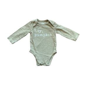 Mud Pie Gey pumpkin onesie
